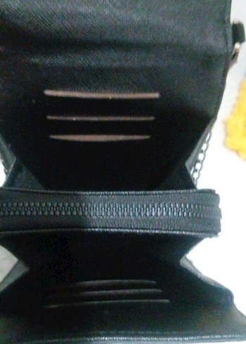 Fermuarlı Siyah Polo David kadın Omuz Çantası - Görsel 3