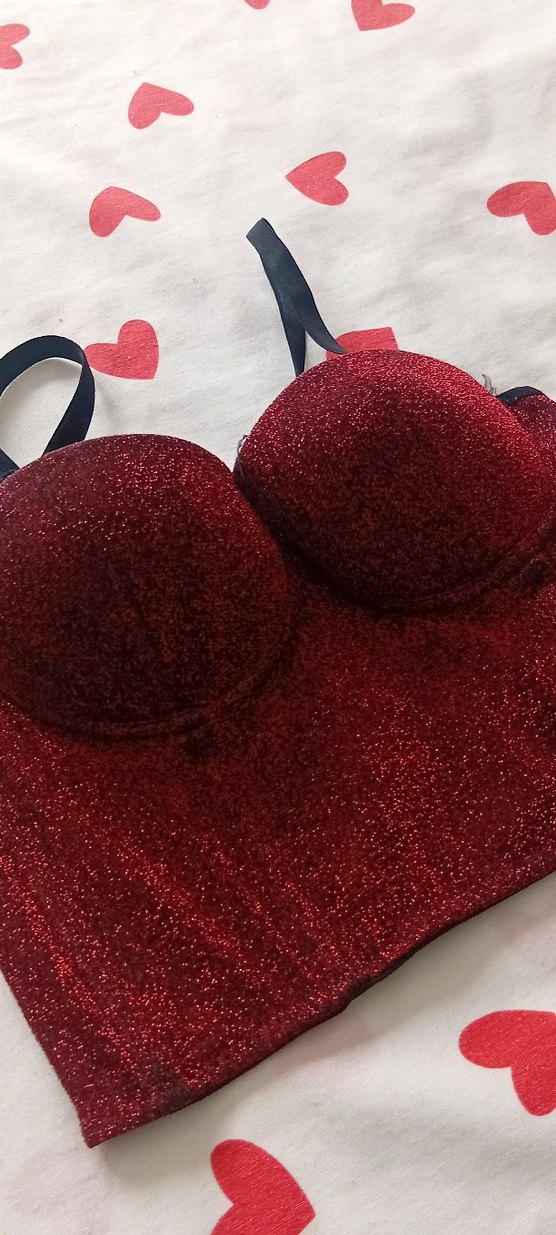 Gri Straplez Mini Bustiyer - Görsel 3