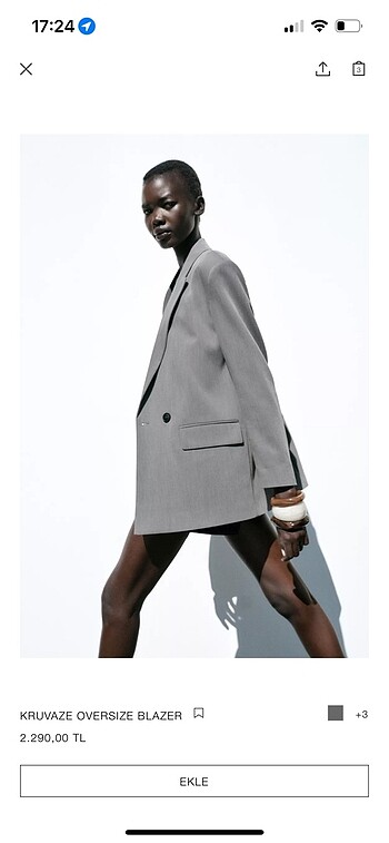 Kruvaze oversize blazer