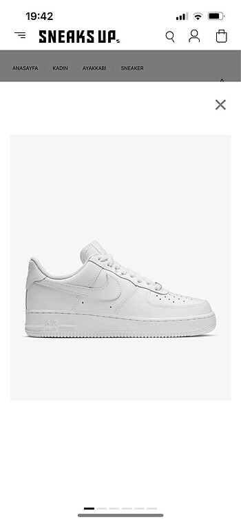 36 Beden beyaz Renk Nıke air force 1 ?07