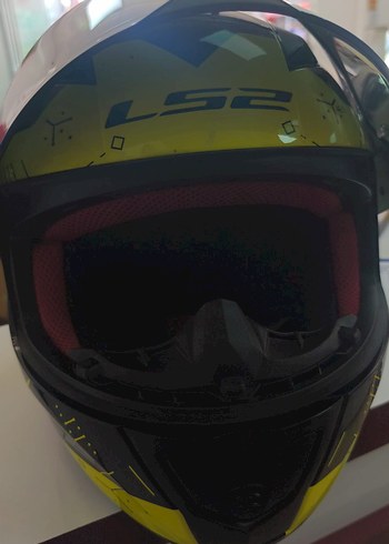 Sarı Siyah Baskılı Biker Motosiklet Kaskı - Görsel 4