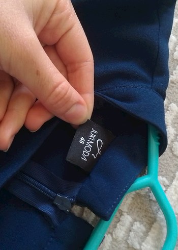 lacivert tesettür elbise - Görsel 2