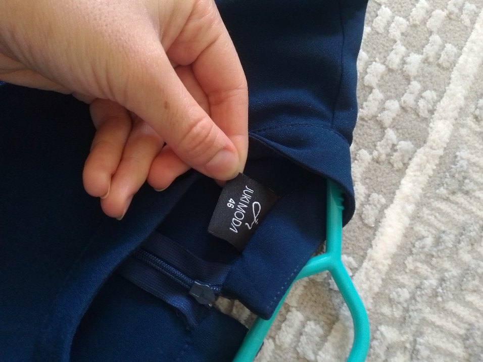 lacivert tesettür elbise - Görsel 2