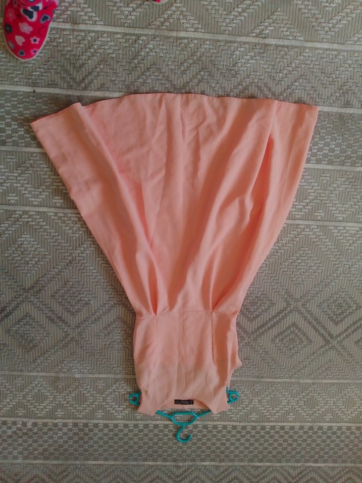 Pudra Pileli Midi Elbise - Görsel 3