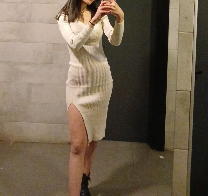 Triko Midi Elbise - Görsel 2