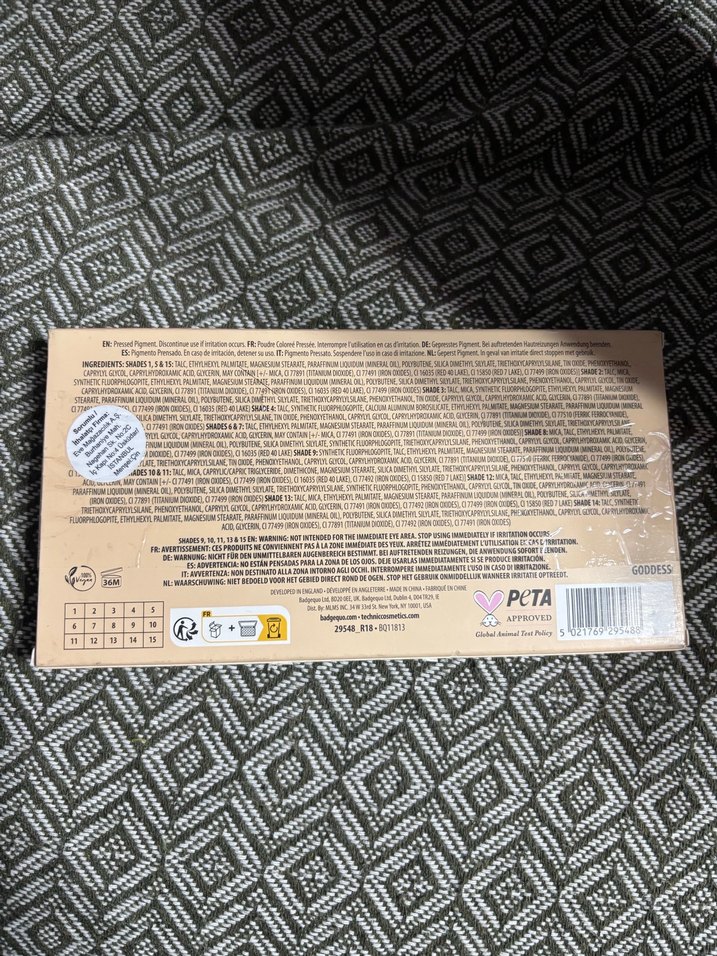 Technic Goddess Çok Renkli Göz Farı Paleti - Görsel 2