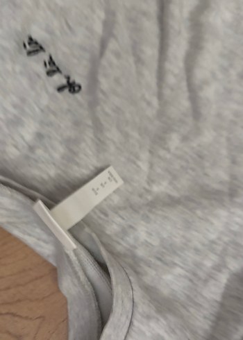 s Beden Gri Kadın Keten Sweatshirt
