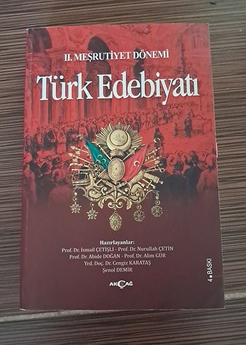 II. Meşrutiyet Dönemi Türk Edebiyatı Kitabı