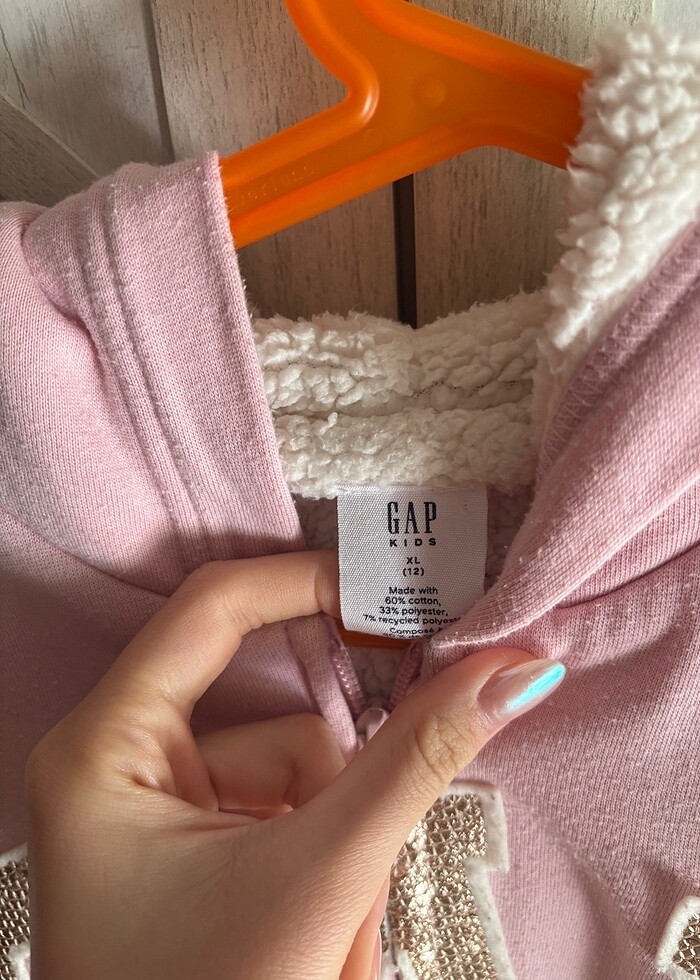 GAP içi polarlı kapüşonlu ceket - Görsel 2