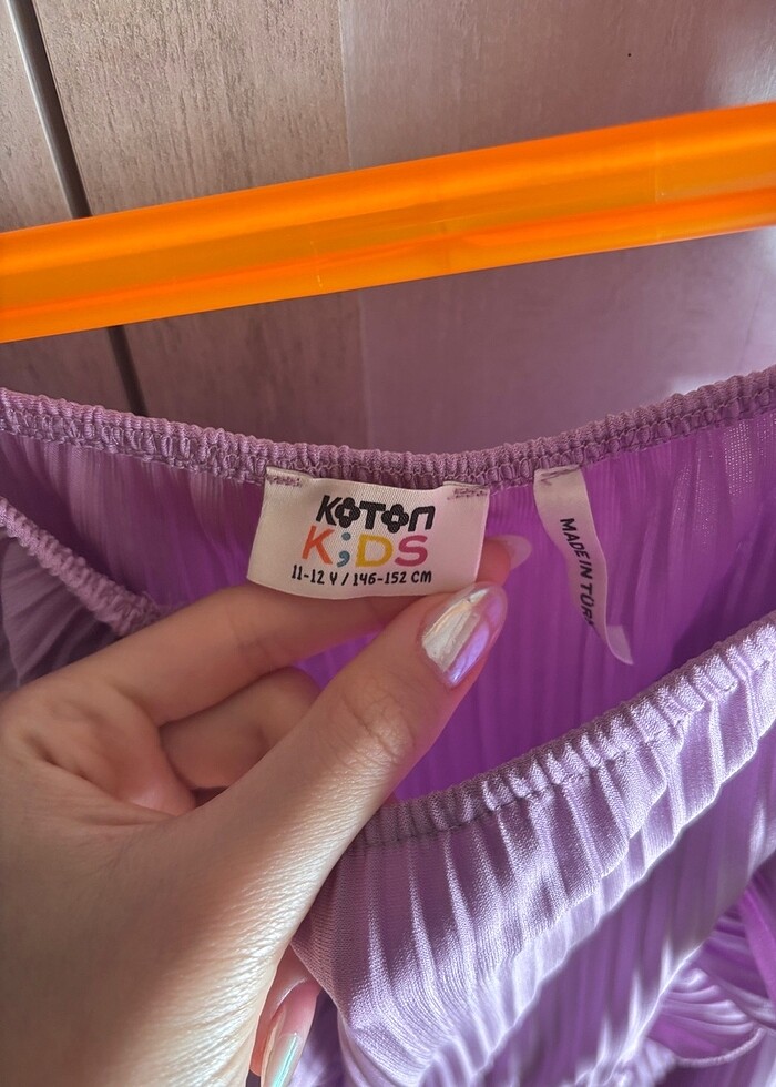 Koton az kullanılmış mor tulum - Görsel 2