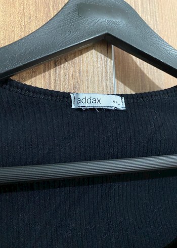 Siyah Örgü Kadın Uzun Kollu Tişört - Görsel 2