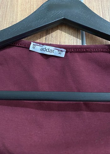 Bordo Uzun Kollu Kadın Bluz - Görsel 2