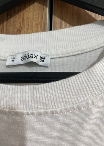 Beyaz Kısa Kollu Mini Tişört - Görsel 2