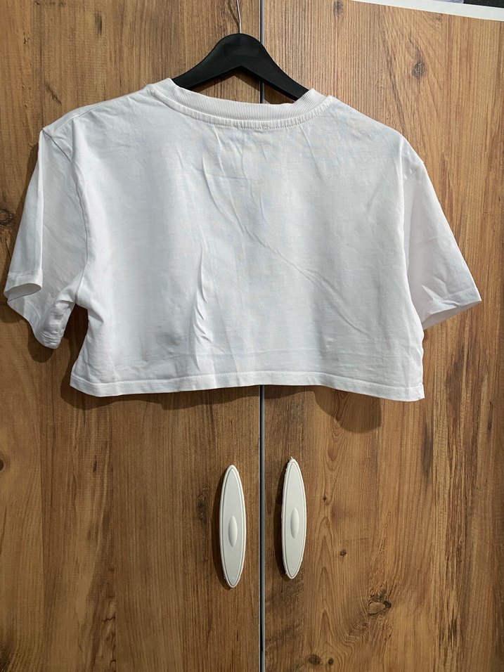 Beyaz Kısa Kollu Mini Tişört - Görsel 3