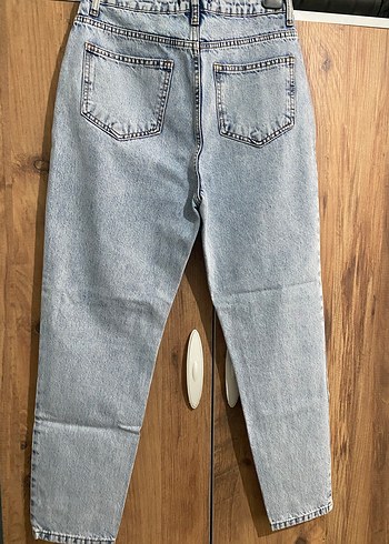 Trendyol & Milla Kadın Açık Mavi Yüksek Bel Düz Kesim Mom Jeans
