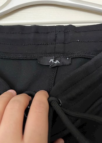 Kadın Siyah Fermuarlı Bol Kesim Eşofman Altı - Görsel 2