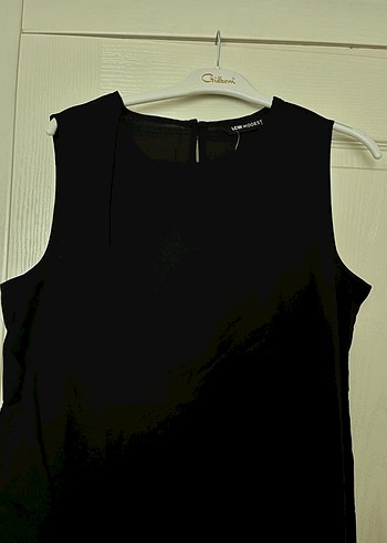 Siyah Uzun Kolsuz Kadın Elbise - Görsel 2