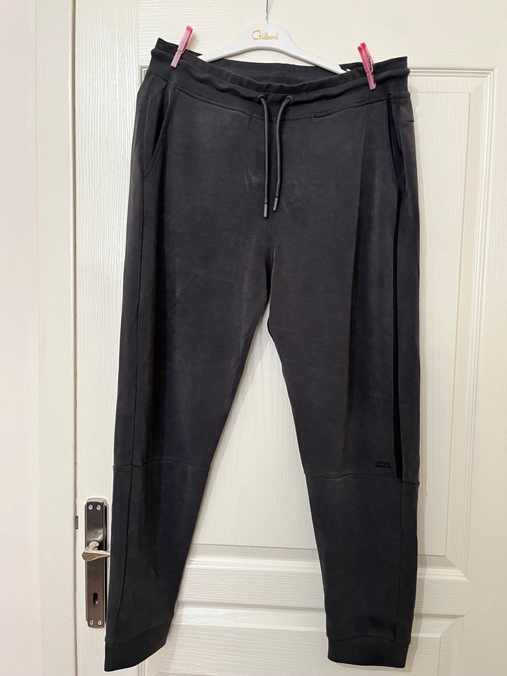 Siyah Erkek Spor eşofman - Görsel 5