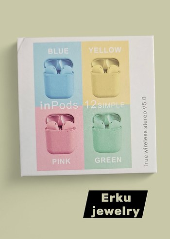 Airpods 2. Nesil Yeşil Bluetooth kulaklık