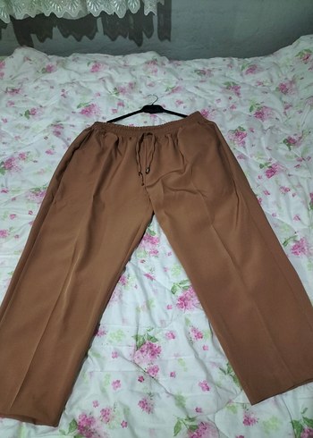 Mango Kadın Kahverengi Bol Kesim Kemerli Kumaş Pantolon