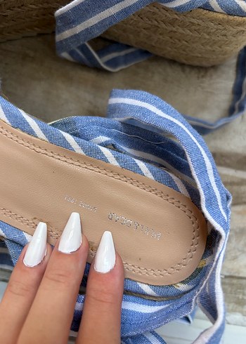 39 Beden mavi Renk Pull&Bear Topuklu Sandalet