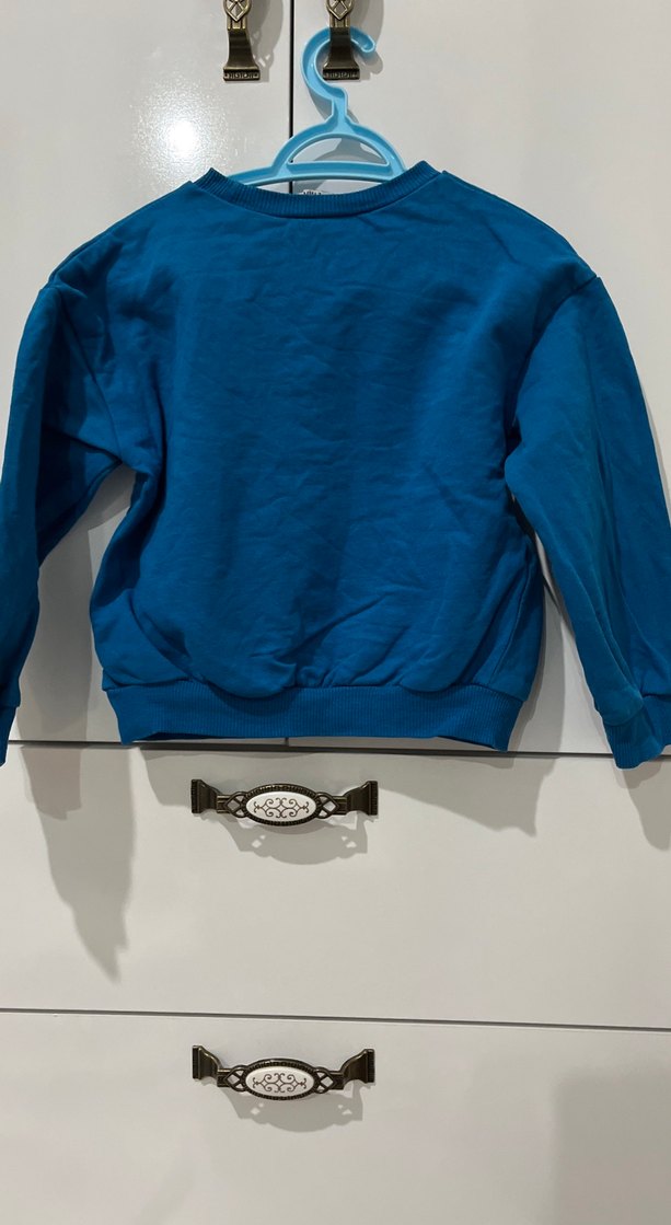 Mavi Renkli Uzun Kollu Sweatshirt - Görsel 3