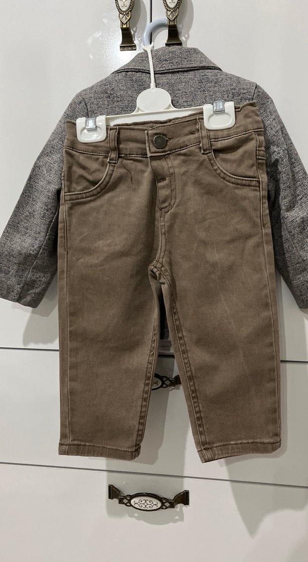 Kahverengi Modern Klasik Bebek Erkek Takım - Görsel 2