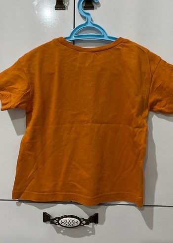 9-12 Ay Beden Erkek Çocuk Renkli Baskılı Kısa Kollu Tişört