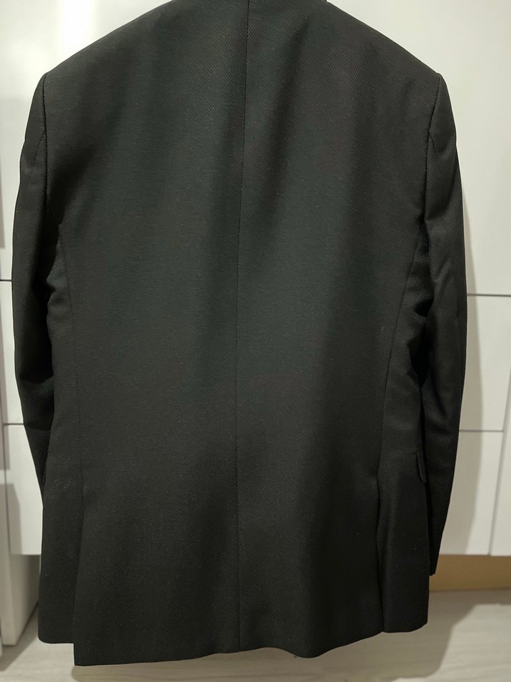 Düğmeli Lacivert ve Siyah Erkek Takım Elbise - Görsel 2