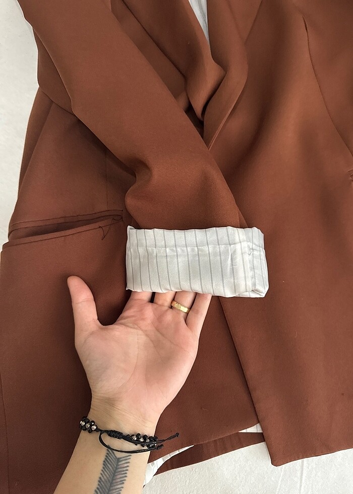 Oversize blazer ceket - Görsel 2