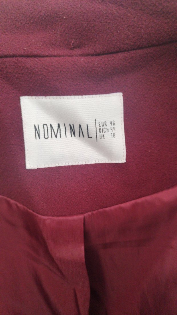 Bordo Örgü Detaylı Kaban - Görsel 4