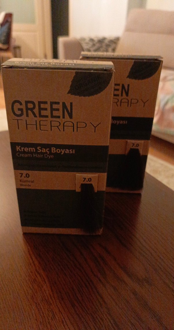 Diger Green Therapy 7.0 Kumral Krem Saç Boyası 2 kutu - Görsel 2