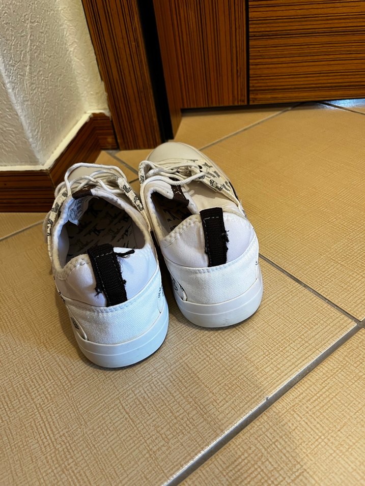 Beyaz Desenli Günlük Sneakers - Görsel 2