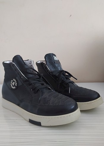 Dolce & Gabbana Siyah Deri Sneaker