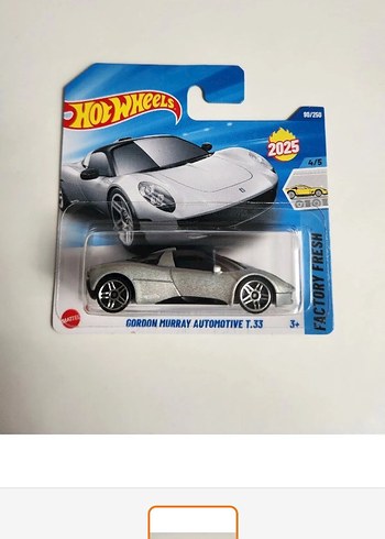 Hot Wheels Gri Oyuncak Araba 2025 Model