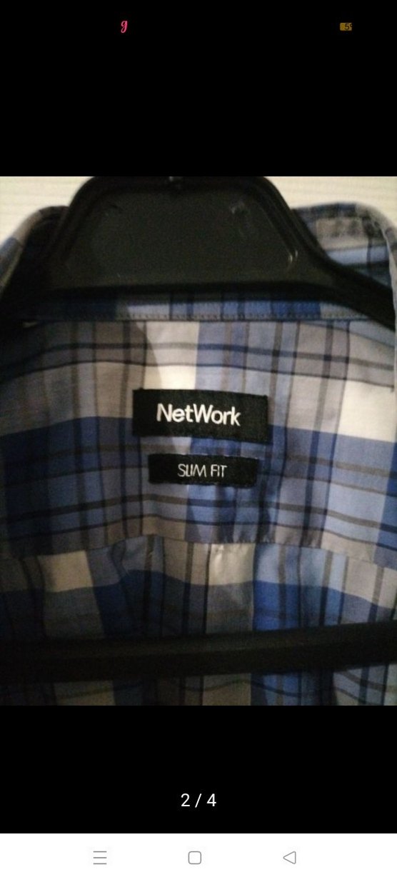 Mavi Gri Kareli Uzun Kollu Erkek Gömlek - Görsel 2