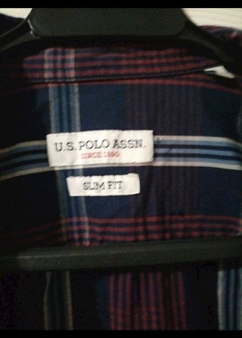 Bordo Erkek Düğmeli Uzun Kollu Gömlek - Görsel 2