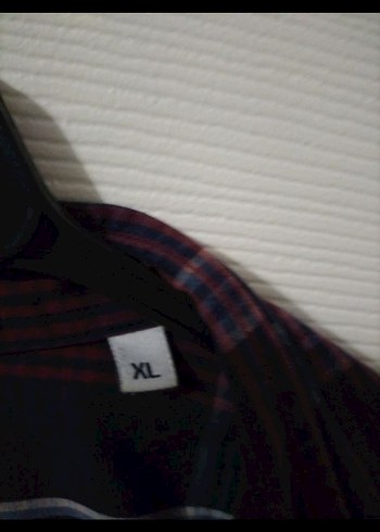 Bordo Erkek Düğmeli Uzun Kollu Gömlek - Görsel 3