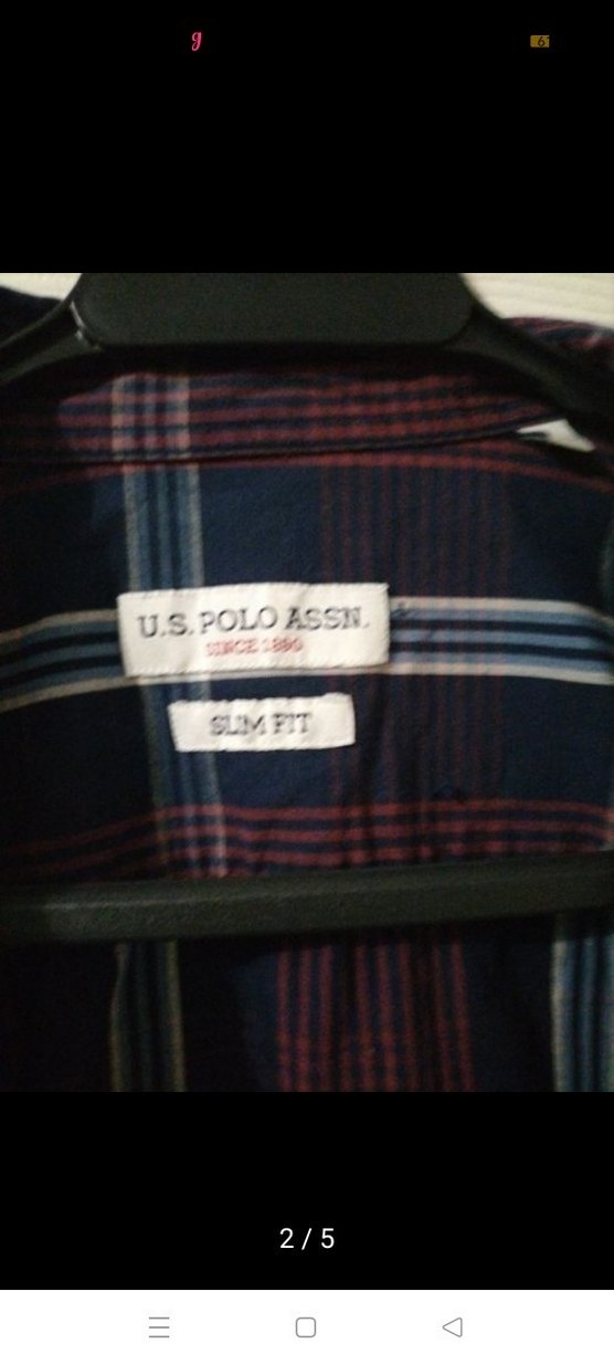 Bordo Erkek Düğmeli Uzun Kollu Gömlek - Görsel 2