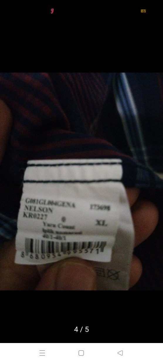 Bordo Erkek Düğmeli Uzun Kollu Gömlek - Görsel 4