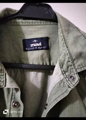 Mavi marka Düğmeli Erkek Keten Gömlek - Görsel 2