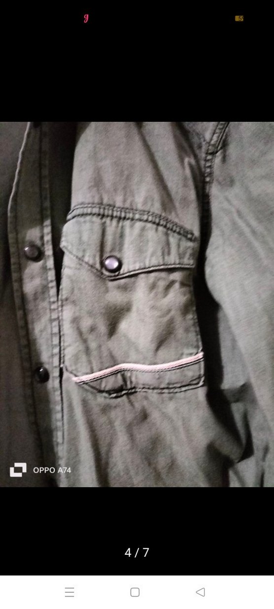 Mavi marka Düğmeli Erkek Keten Gömlek - Görsel 4