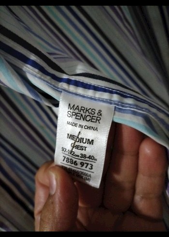 Çizgili Gri Uzun Kollu Erkek Gömlek - Görsel 3