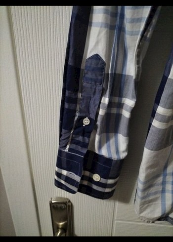 Fabrika marka Gri Ekose Pamuklu Uzun Kollu erkek Gömlek - Görsel 5