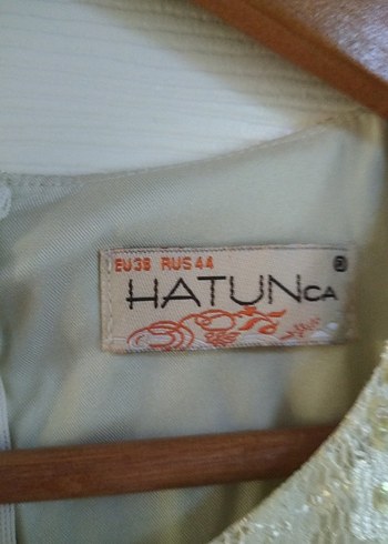 Bej Saten Uzun Kol Kadın Takım Elbise 3 lu takim - Görsel 5