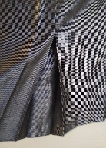 Gri Kadın Uzun Kollu Düğmeli Ofis Ceketi ve eteği takım - Görsel 5