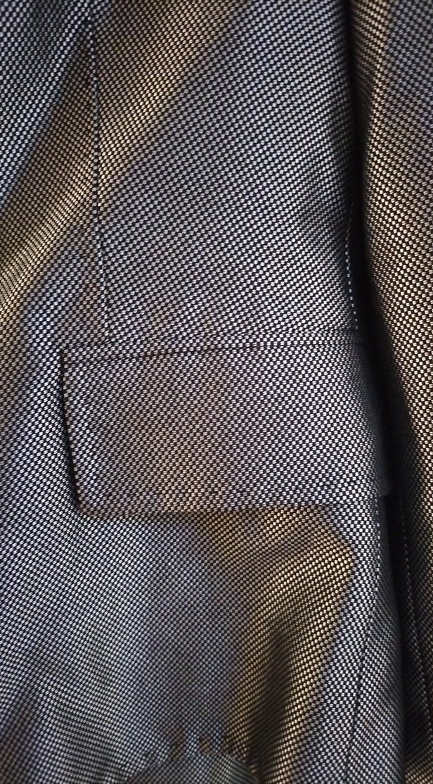 Gri Kadın Uzun Kollu Düğmeli Ofis Ceketi ve eteği takım - Görsel 2