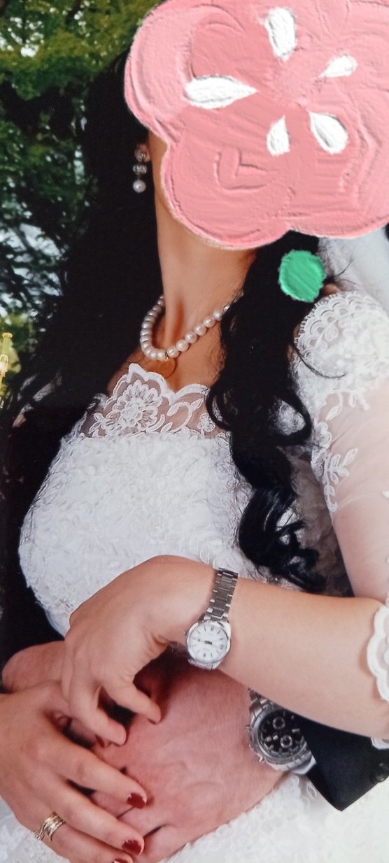 Straplez A Kesim Beyaz Uzun Gelinlik - Görsel 2