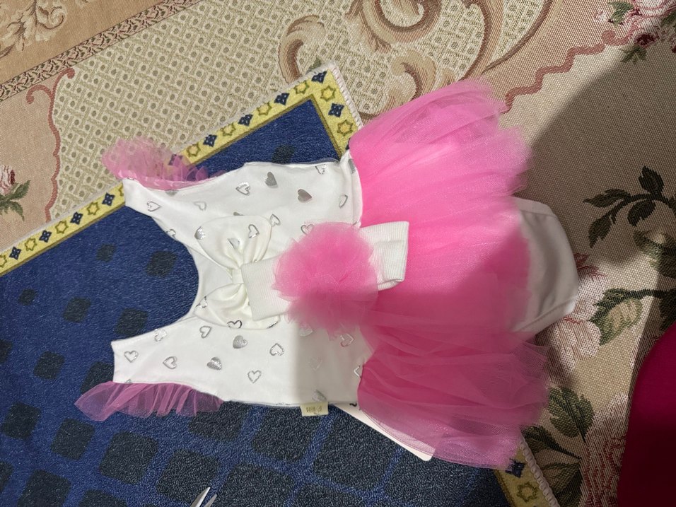 Pembe Straplez Kız Çocuk Elbise - Görsel 2