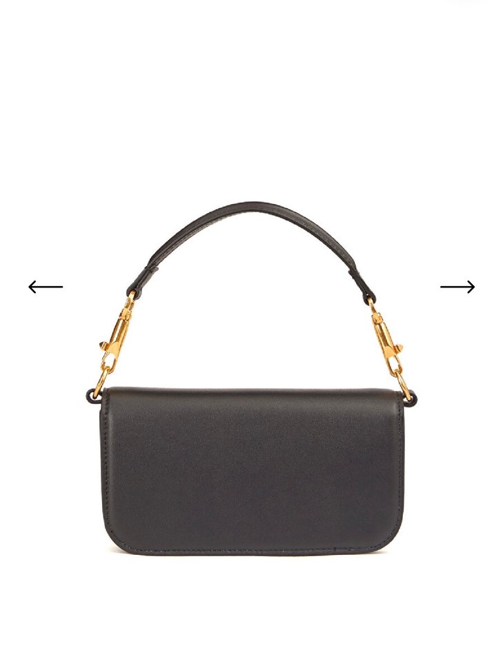 Siyah Deri Zincir Askılı Kadın Çanta - Görsel 3